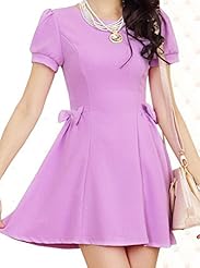 Summer Bubble Dress General Print  Shirt  Dress