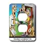 Londons Times Funny Music Cartoons - Trouble Brewing At Census Bureau - Light Switch Covers - 2 plug outlet cover