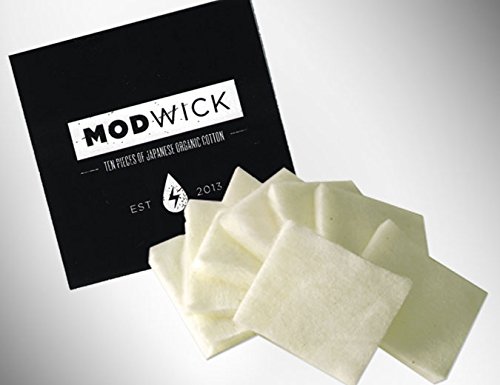 Authentic Mod Wick Japanese Cotton Pack 20 Pieces (2 Packs of 10 Pieces)