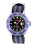 K&BROS Men's Ice-Time 007 Stripe Automatic Watch #9412-3