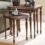 Zebra Nest of Three Tables by Hooker Furniture - Wood Tones (500-50-717)