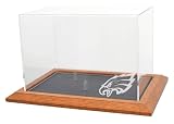 Philadelphia Eagles Natural Color Framed Base Football Display