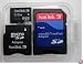 SanDisk 2GB MicroSD Card with SD & MiniSD Adapters (SDSDQ-2048, BULK package)
