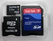 SanDisk 2GB MicroSD Card with SD & MiniSD Adapters (SDSDQ-2048, BULK package)