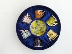 Yedi Housewares New Butterfly Espresso Cup & Saucer Set of 6