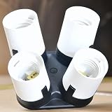 ePhoto Video Studio Portrait Photography Light Holder Converter from 1 to 4 Lighting 1to4E27