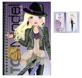 Carnet de coloriage styliste violet Candy - 47877 C Image du produit