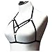 Jelinda Women Harness Elastic Cupless Cage Bra Hollow Out Strappy Crop Top (1)