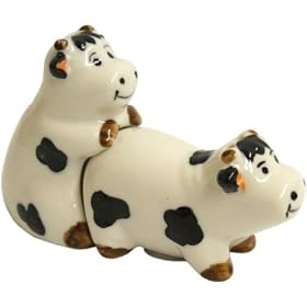 Naughty Cows Salt and Pepper Shakers