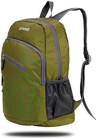 Gowiss Backpack - Rated 20L / 33L- Most Durable Packable Convenient Lightweight Travel Backpack Daypack - Waterproof,Ultralight and Handy - Lifetime Warranty (Green, 33L)