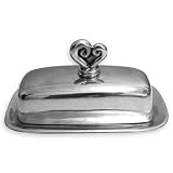 Heart Butter Dish, cast aluminum - Carrol Boyes Functional Art