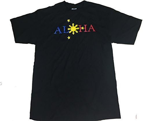 Aloha for Philippines Flag Tshirt (6XL, Black)