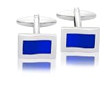 Image of Blue Cat's Eye Fashion Cufflinks 10069