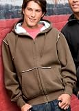 Big Mens Vintage Fleece Full Zip Hoodie by District Threads (Big & Tall and Regular Sizes)