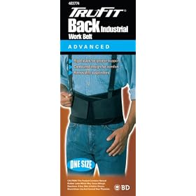 Click here to buy Tru-Fit Industrial Back Brace Black One Size Fits All by TruFit.