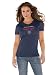 Atlanta Hawks Navy Women's Primary Logo Tri Blend V Neck T-Shirt- By ...