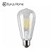 Eurus Home 4W Dimmable Antique LED Filament Bulb,E26 ST64 Base Lamp,2700K Warm Color 400LM,40W Incandescent Bulb Equivalent