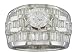 EGL Certified 2.73 cts Diamond Engagement Ring 14Kt White Gold