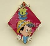 Disney Pins Pinocchio & Jiminy Cricket Peek