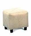 Taupe Microfiber Cube Ottoman By Coaster Furniture
