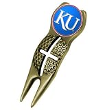 Kansas Jayhawks Gold Crosshair Divot Tool