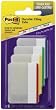 Post-it(R) Durable Tabs 686F-1, 2 in x 1.5 in (50.8 mm x 38 mm) Beige, Green, Red, Canary Yellow 24 pk/cs