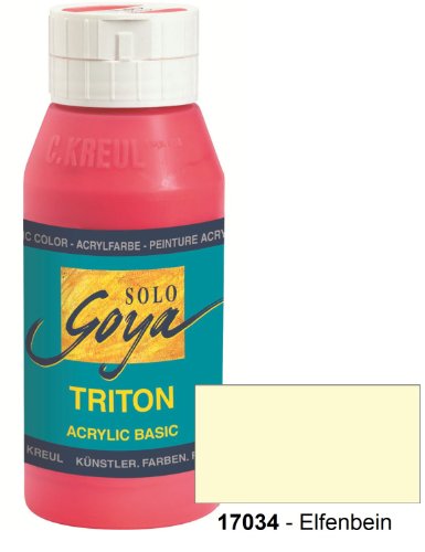 Solo Goya 17034 - Triton Acrylic Basic Flasche 750 ml, Elfenbein Preisvergleich