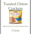 Toasted Onion Multi-seed Crackers - 2 / 4.5 Oz Bags