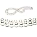 Double Strand 17-18 Inch 7-8mm White Freshwater Cultured Pearl Necklace