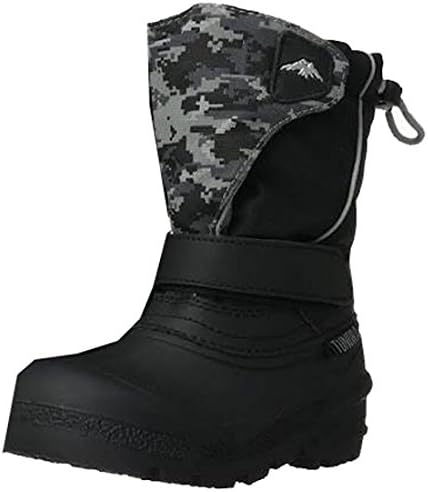 Tundra Quebec Boot (Toddler/Little Kid/Big Kid),2 M US Little Kid,Black/Grey Camo