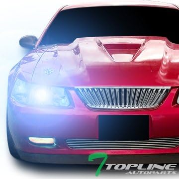 8000K Hid Xenon Chrome Clear Head Lights Parking Signal Lamps Ford Mustang