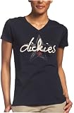 Dickies - Dickies Girl Junior's Star Print V-Neck Tee