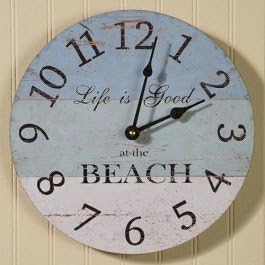 Life Is Good Beach Clock
