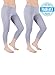 Sexy Basics Womens 2 Pack & 6 Pack Stretch Cotton Capri Lace Legging Tights
