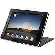 Black Leather Flip Open iPad Case & Horizontal Display Stand