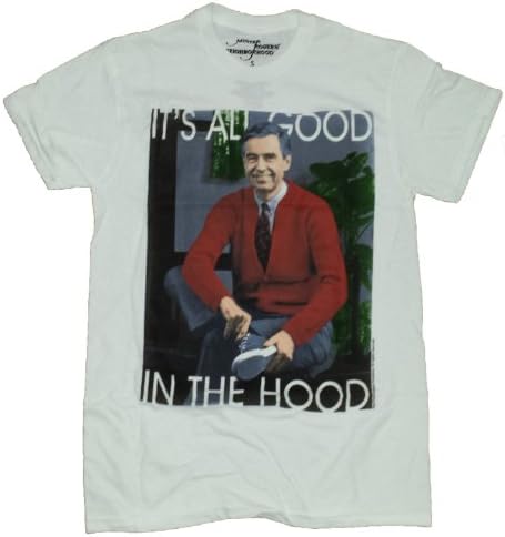 Mister Rogers Neighborhood It's All Good In The Hood Graphic T-Shirt - Medium