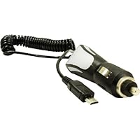 CableForge 12v Vehicle Car Charger for Samsung Galaxy S2 T989 cell phone coiled stretch power charger micro USB 4ft