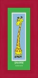 Framed Animal Picture, Giraffe - Grow Strong. Numbers 24:18 - 6 X 12