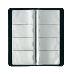 Herlitz 5505011 Visitenkartenmappe f�r 128 Karten, schwarz