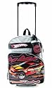 Hot Wheels Rolling Backpack Black and Grey Kids School Bag