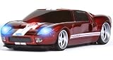Road Mice Ford Gt40 Car Wireless Usb Computer Mouse Redwhite Stripe