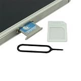 Skque Micro Sim Adapter Card with Sim Card Tray Eject Tool for Apple iPads, iPhones.