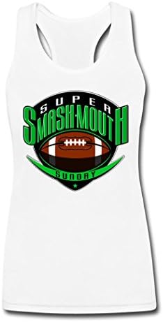 CZR fashion girl's Smash Mouth logo women's tank top White L