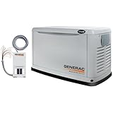 Generac Guardian Series 5505 17,000 Watt Air Cooled Propane/Natural Gas Powered Home Automatic Standby Generator With Transfer Switch (CARB Compliant)