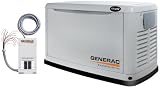 Generac Guardian Series 5505 17,000 Watt Air-Cooled Propane/Natural Gas Powered Home Automatic Standby Generator with Aluminum Enclosure (CARB Compliant)