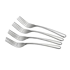 Premier Housewares Rill Stainless Steel Forks, Set of 4