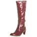 Dr. Martens Women's Jenna High Boot,Red,7 UK (US Women's 9 M)