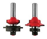 Freud 99-286 Glass Panel Cabinet/Molding Door Router Bit Set 1/8