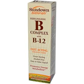 Sundown Vitamin B12 Complex Sublingual Liquid, 2 Oz, Pack of 2