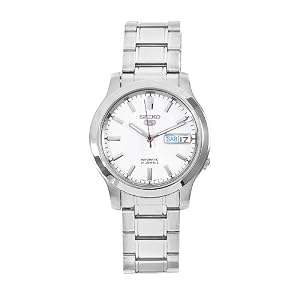 Seiko Men's SNK789K Seiko 5 Automatic White Dial Stainless Steel Watch